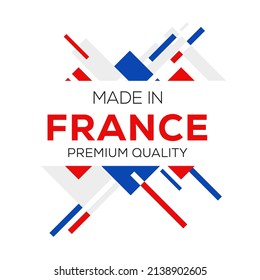 Made in France, France logo design, vector illustration.