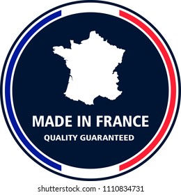 Made in France quality stamp. Vector illustration