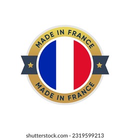 Made in France. Stamp vector badge icon illustration