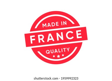 Made in France stamp vector design 