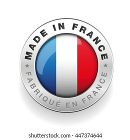 Made in France vector button