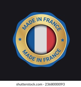 Made in France vector logo, icon, symbol and badges. Vector France logo