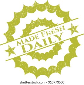 Made Fresh Daily grunge seal