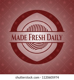 Made Fresh Daily red emblem