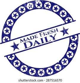 Made Fresh Daily rubber grunge seal