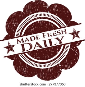 Made Fresh Daily rubber seal