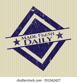 Made Fresh Daily rubber seal
