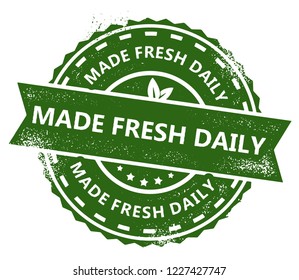 Made Fresh Daily Stamp