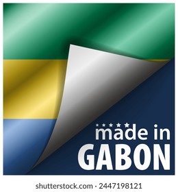 Made in Gabon graphic and label. Element of impact for the use you want to make of it.
