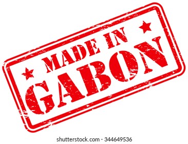 Made in Gabon Rubber Stamp