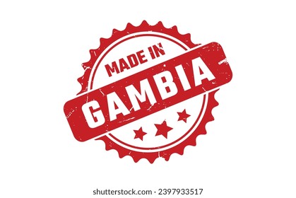 Fabricado En Gambia Con Sello De Caucho