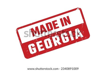 Made In Georgia Rubber Stamp
