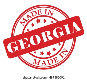 Made in Georgia vector illustration on white background