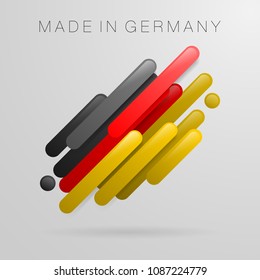 Made in Germany abstract design symbol