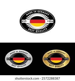 Made in Germany Badge Tag Seal Hergestellt in Deutschland Make