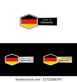 Made in Germany Badge Tag Seal Hergestellt in Deutschland Make