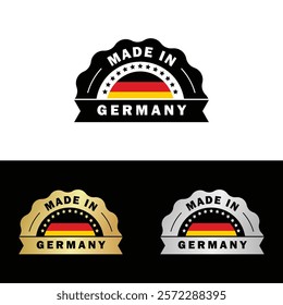 Made in Germany Badge Tag Seal Hergestellt in Deutschland Make