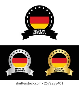 Made in Germany Badge Tag Seal Hergestellt in Deutschland Make