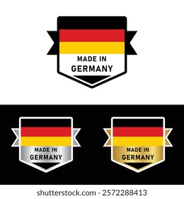 Made in Germany Badge Tag Seal Hergestellt in Deutschland Make