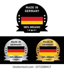 Made in Germany Badge Tag Seal Hergestellt in Deutschland Make