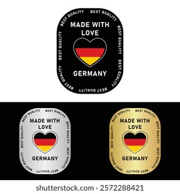 Made in Germany Badge Tag Seal Hergestellt in Deutschland Make