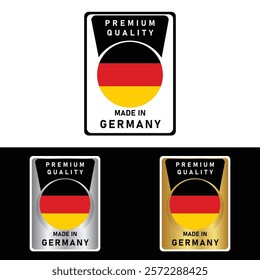 Made in Germany Badge Tag Seal Hergestellt in Deutschland Make