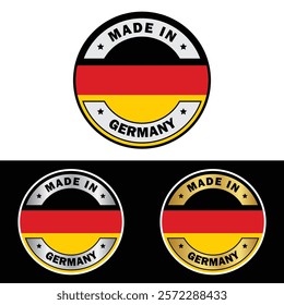 Made in Germany Badge Tag Seal Hergestellt in Deutschland Make