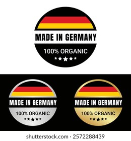 Made in Germany Badge Tag Seal Hergestellt in Deutschland Make