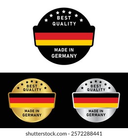 Made in Germany Badge Tag Seal Hergestellt in Deutschland Make