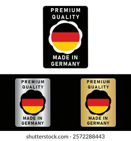 Made in Germany Badge Tag Seal Hergestellt in Deutschland Make