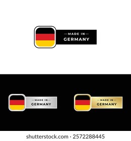 Made in Germany Badge Tag Seal Hergestellt in Deutschland Make