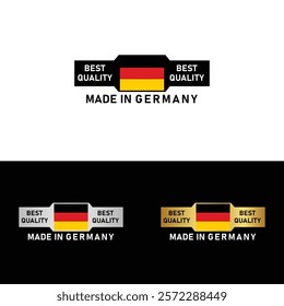 Made in Germany Badge Tag Seal Hergestellt in Deutschland Make