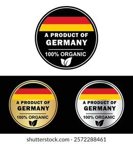 Made in Germany Badge Tag Seal Hergestellt in Deutschland Make