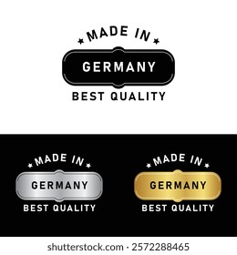 Made in Germany Badge Tag Seal Hergestellt in Deutschland Make