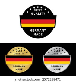 Made in Germany Badge Tag Seal Hergestellt in Deutschland Make