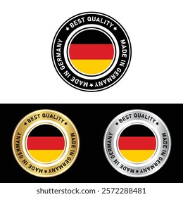 Made in Germany Badge Tag Seal Hergestellt in Deutschland Make