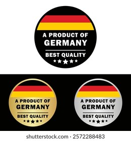 Made in Germany Badge Tag Seal Hergestellt in Deutschland Make