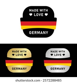 Made in Germany Badge Tag Seal Hergestellt in Deutschland Make