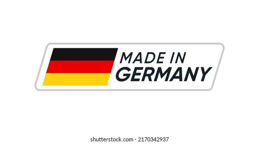 Made in Germany Banner label Vector Design