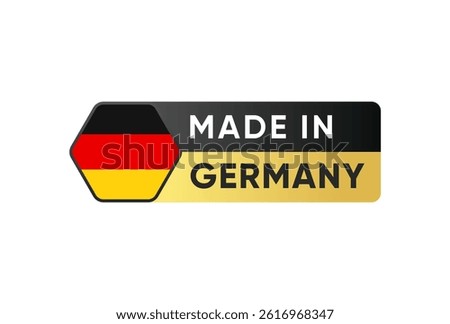 Made in Germany Banner Label Vector Design