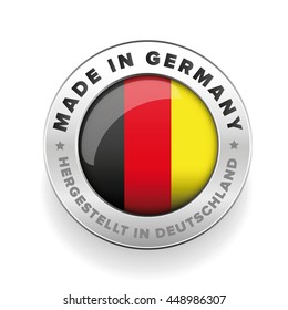 Made in Germany button vector