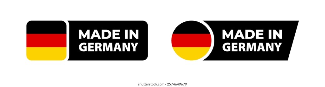 Made in Germany emblem. Guarantee product. Quality badge.