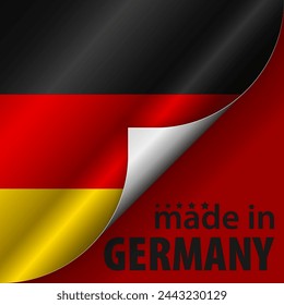 Made in Germany graphic and label. Element of impact for the use you want to make of it.