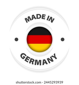 Made in Germany graphic and label. Element of impact for the use you want to make of it.