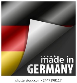 Made in Germany graphic and label. Element of impact for the use you want to make of it.