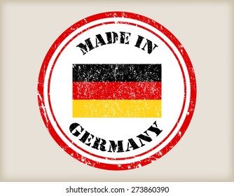 Made in Germany grunge rubber stamp.Vector illustration.