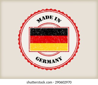 Made in Germany grunge rubber stamp.Vector illustration.