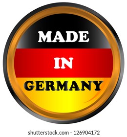 Made in germany icon on a white background