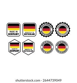 Made in Germany Label Collection - Bandeiras e emblemas de vetor