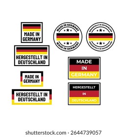 Made in Germany Label Collection - Bandeiras e emblemas de vetor